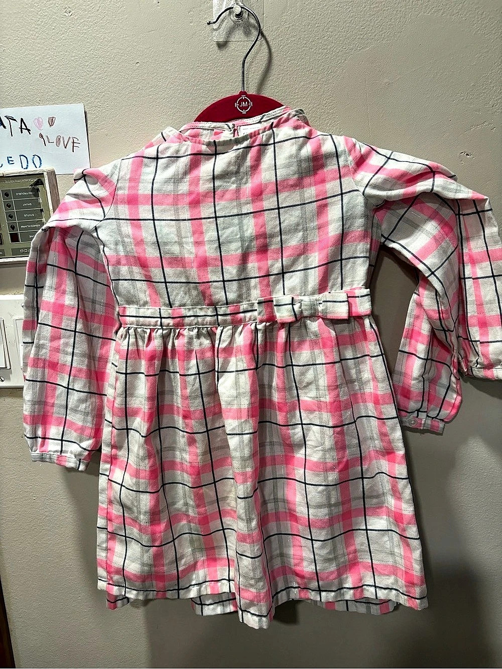 Two carter's Girls 5T Pink Plaid Dress